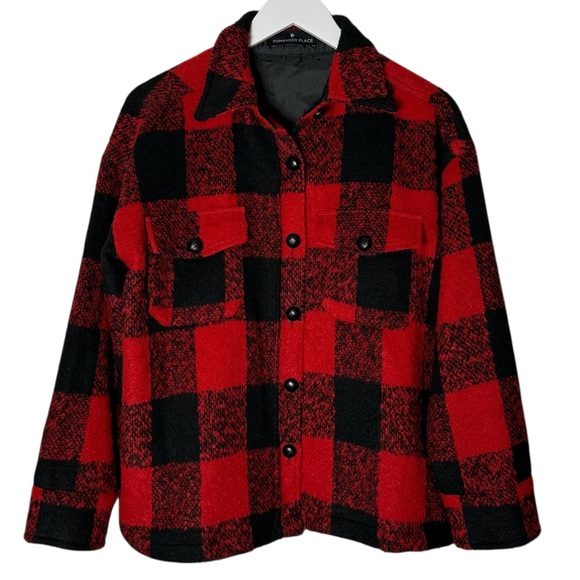 Pomander Place Buffalo Plaid Austen Jacket Size Small Wool Blend - Picture 2 of 10